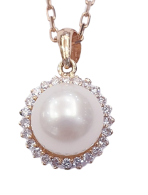 DIAMOND PEARL NECKLACE