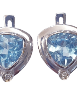 DIAMOND TOPAZ EARRINGS