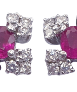 DIAMOND RUBY EARRINGS