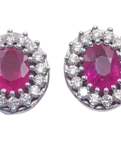 DIAMONDS RUBY EARRINGS