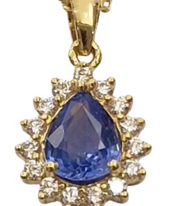 DIAMOND SAPPHIRE NECKLACE