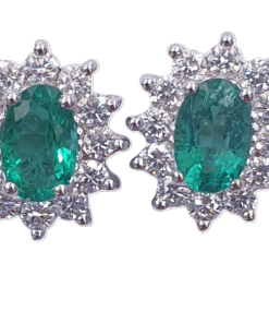 EMERALD DIAMOND EARRINGS